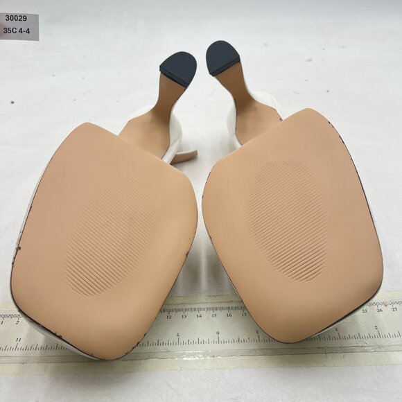 Elegant White Slingback Heels - Picture 7 of 8